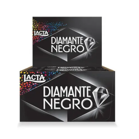 CHOCOLATE LACTA DIAMANTE NEGRO 34G CAIXA C/12UN