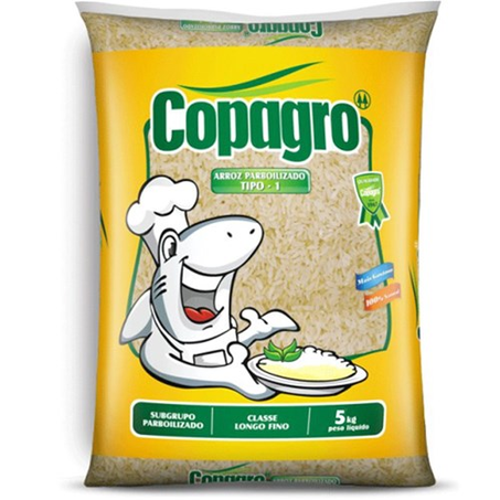 Arroz copagro parboilizado tipo 1 pacote 5kg