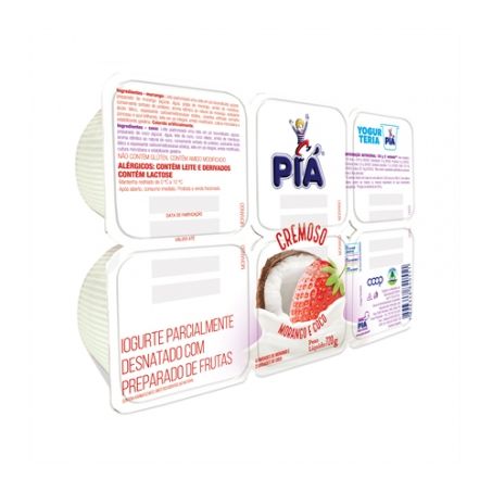 Iogurte piá gurt bdj morango coco 720gr