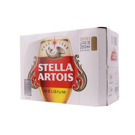 Cerveja stella artois 350ml c/8 und 360-35