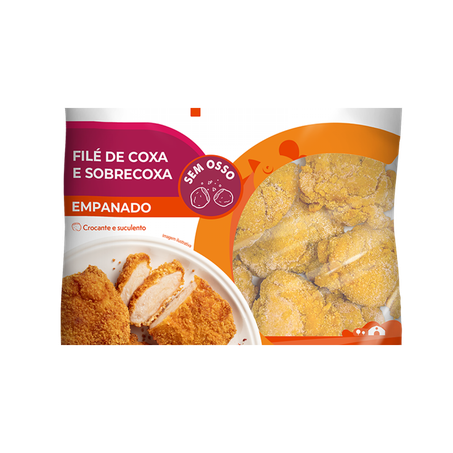File Coxa Sobrecoxa Copacol 700g Empanado Congelado