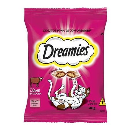 Ração Whiskas Dreamies Petisco Carne 40g