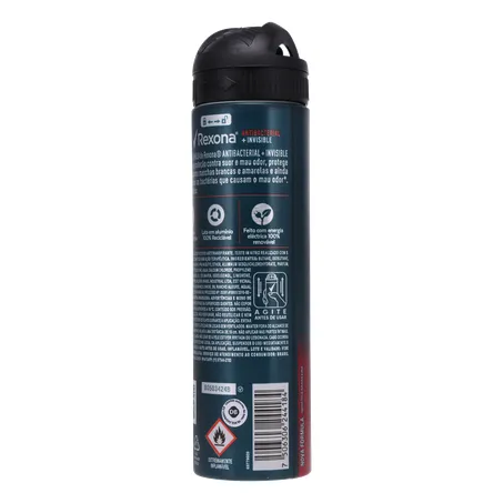 DESODORANTE AEROSSOL REXONA MEN ANTIBACTERIAL INVISIBLE 150ML 360-21