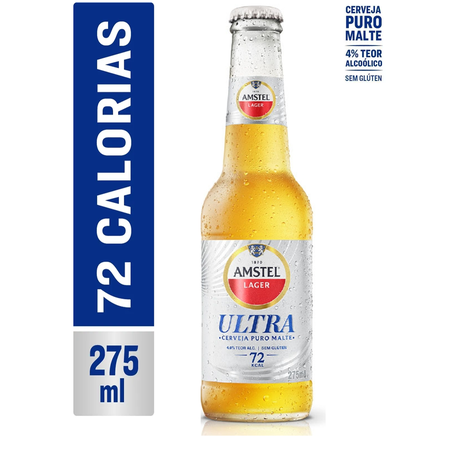 CERVEJA AMSTEL ULTRA SEM GLÚTEN LN 275ML