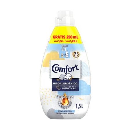 Amaciante Comfort Concentrado Puro Cuidado Leveitro Pague 1,25 Litro 1.5LT