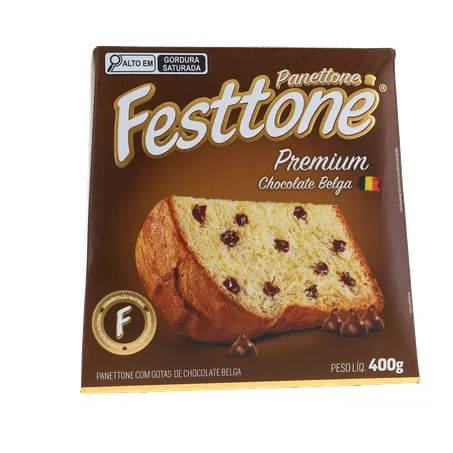 Panettone Festtone Premium Chocolate Belga 400g 360-35
