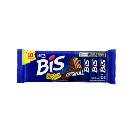 Wafer bis 63g ao leite