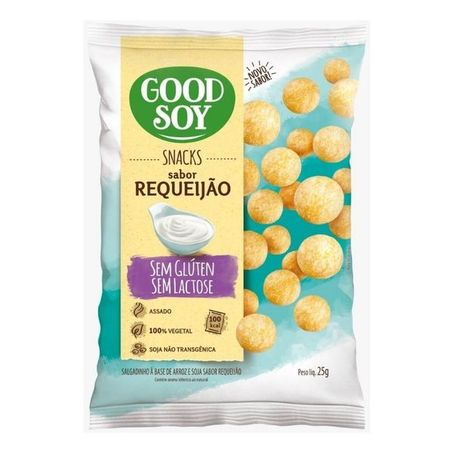 Salgadinho snacks good soy requeijao sem gluten 25g
