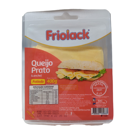 Queijo friolack prato fat 400gr