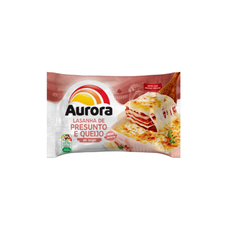 Lasanha presunto e queijo aurora 600g