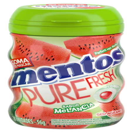 Chiclete Mentos Pure Fresh Melancia 56g
