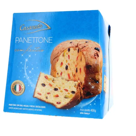 PANETTONE CASAREDO COM FRUTAS CRISTALIZADAS CAIXA 400G 360-2