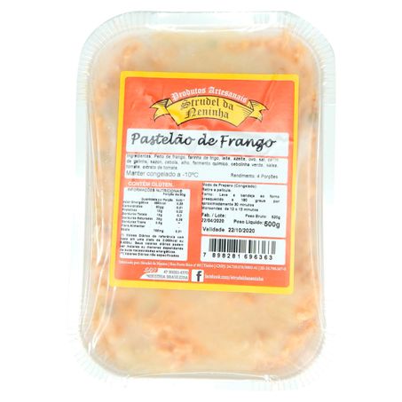 PASTELAO STRUDEL DA NENINHA FRANGO 500G