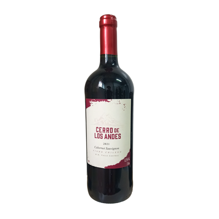 Vinho chileno cerro de los andes cabernet sauvignon 1 litro