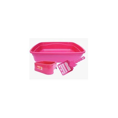 Kit gato brinqpet banheiro rosa