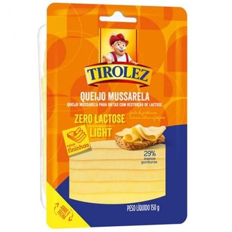 Queijo tirolez mussarela s/lactose light 150gr
