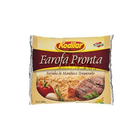 Farofa Pronta Kodilar Temperada Pacote 500G