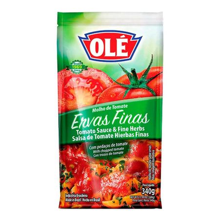 MOLHO TOMATE  OLE ERVAS F SACHE 340G