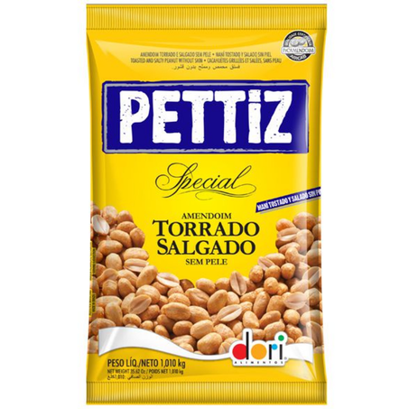 Amendoim pettiz 50g salgado torrado sem pele