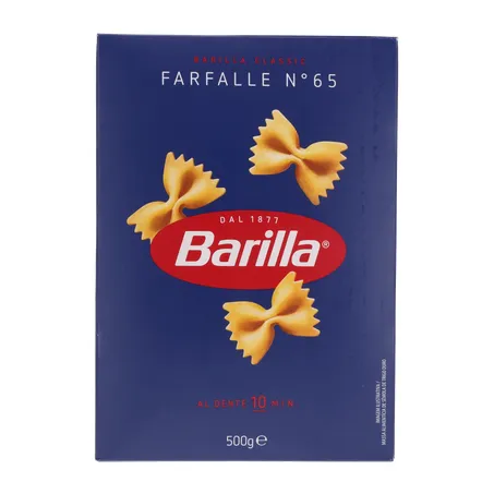 MASSA G DURO BARILLA CURTA FARFALLE 500G