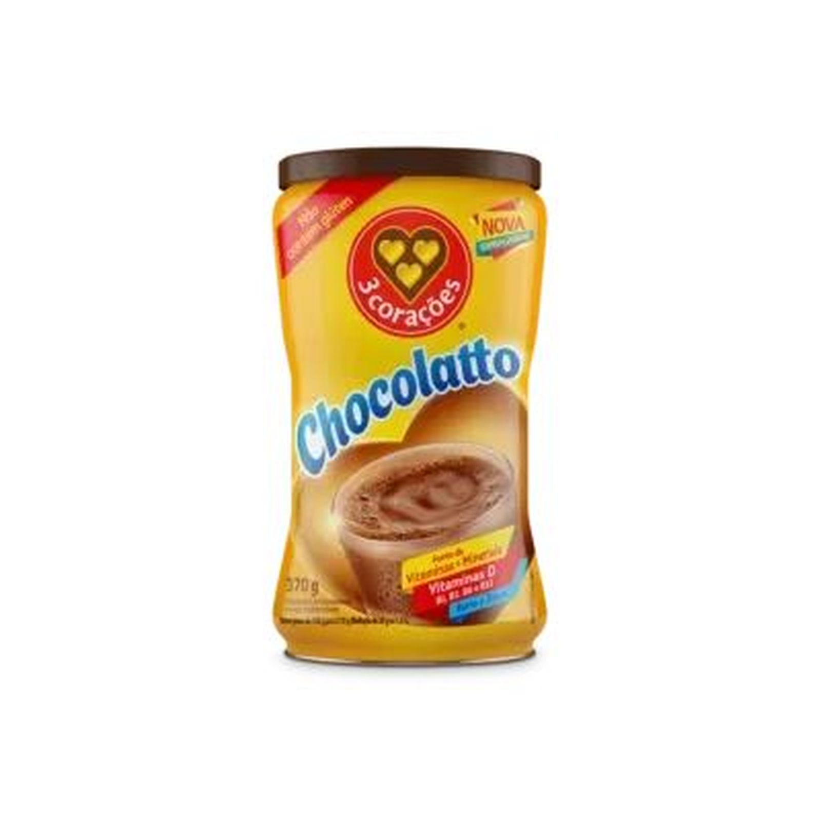 Achocolatado Em Po Tres Coracoes Chocolatto 370g Lt