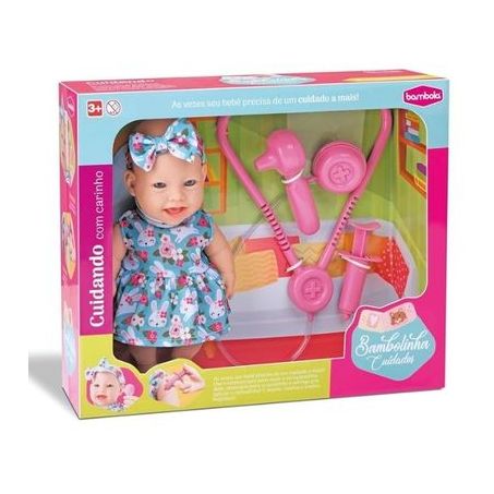 BONECA BABY BAMBOLINHA CUIDADOS BAMBOLA 