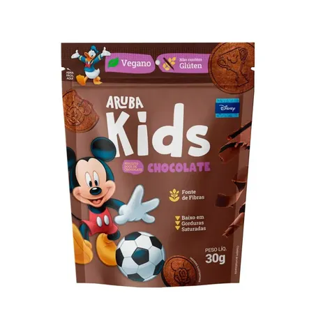 Biscoito Aruba Chocolate Mickey Kids 30g