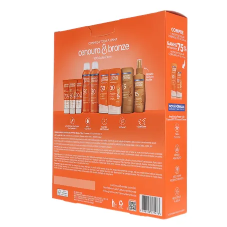 Protetor solar corporal cenoura e bronze 360-22