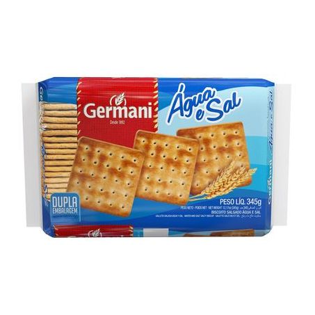 Biscoito germani agua sal 345g
