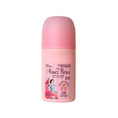 Desodorante Feminino Alma de Flores Jasmim Embalagem Rollon 60ML
