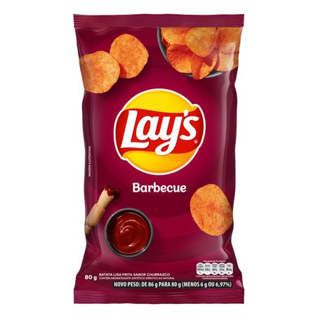 BATATA FRITA LISA BARBECUE LAY'S 80G