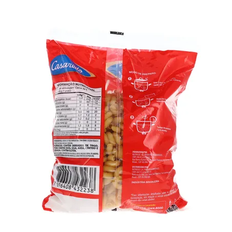 Massa casaredo semola caracol. 500g 360-17
