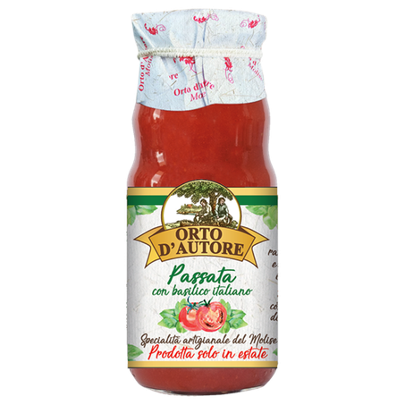 Passata italiana orto d'autore manjericão 360g