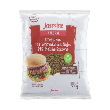 Proteína Texturizada Soja Jasmine Média Escura Pacote 500G
