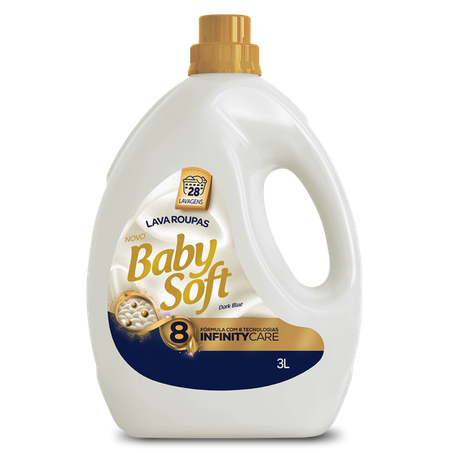 Lava Roupas Baby Soft Líquido Dark Blue Frasco 3l 
 