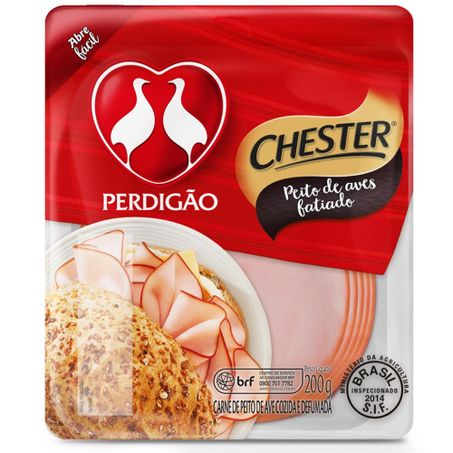 Peito de chester perdigao defumado 200g