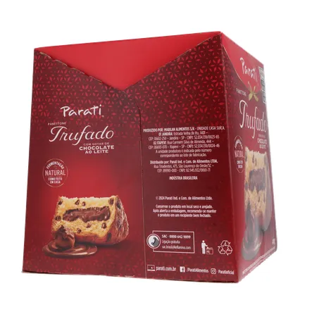 Panettone Parati Trufado com Gotas de Chocolate Ao Leite Caixa 400gr 360-11