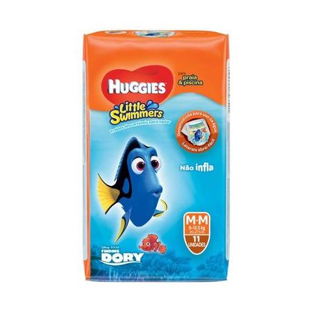 FRALDA NEMO HUGGIES LITTL SWIM M UN 