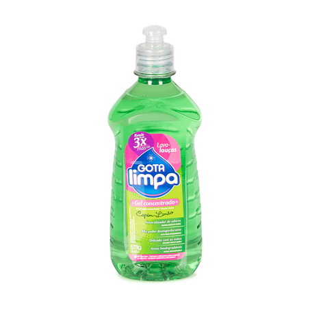 Detergente concentrado limão gota limpa 420ml