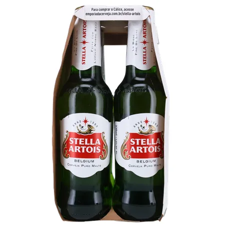 Stella Artois Cerveja Lager 330Ml Long Neck Unidade 360-9