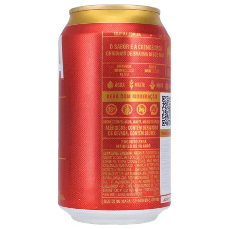Cerveja Brahma Chopp Pilsen Lata 350Ml 360-14