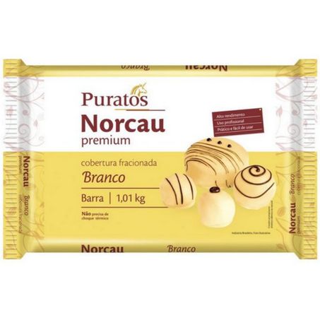 Cobertura norcau 1.01kg fracionado branco
