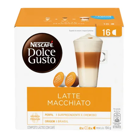 Cappuccino em cápsula nescafé dolce gusto