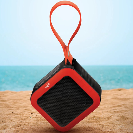 Caixa De Som Bluetooth ELG Vermelha 10W 360-1