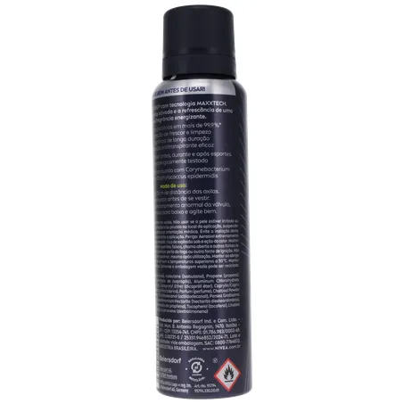 Antitranspirante Aerosol Nivea Men Deep Sport 72H Carvão Ativado Frasco Spray 150ml 360-22