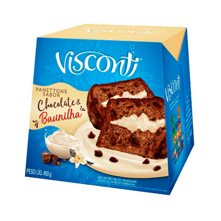 Panettone Visconti Chocolate e Baunilha 450G