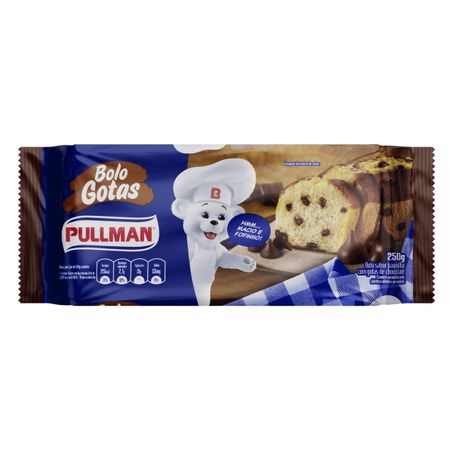Bolo Baunilha com Gotas de Chocolate Pullman