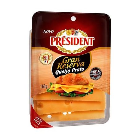 Queijo Prato Gran Reserva President 150g | HORTIFRUTI HITOMIX