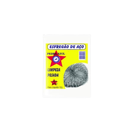 ESFREGAO DE ACO PEDRA AZUL C/2                    