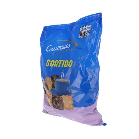 BISCOITO ROSCA CASAREDO SORTIDO CHOCOLATE E BAUNILHA PACOTE 500G 360-4